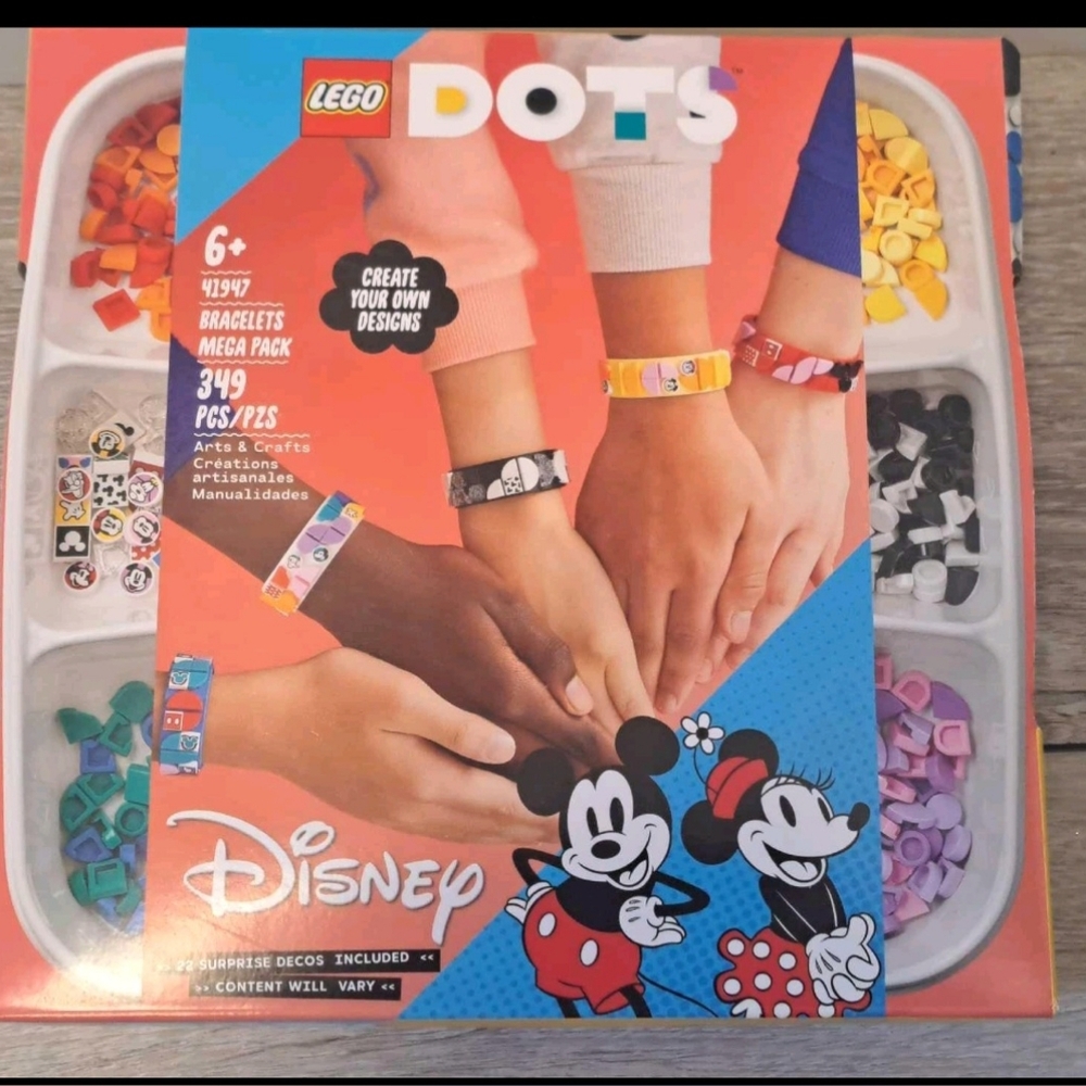 Brand New LEGO DOTS Disney 41947; Bracelet Mega Pack